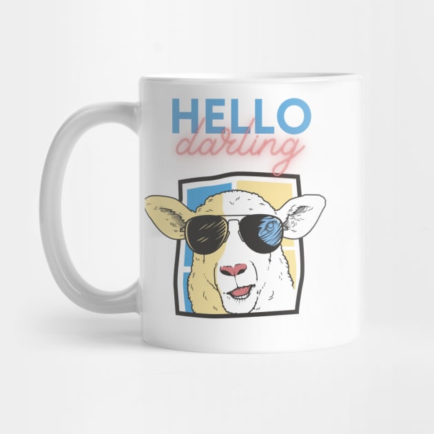 Hallo Darling Sheep by curleedesign